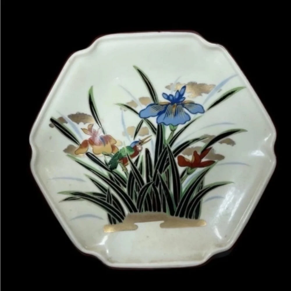 Elegant Andrea by Sadek Japanese Plate – Bird & Bamboo Design